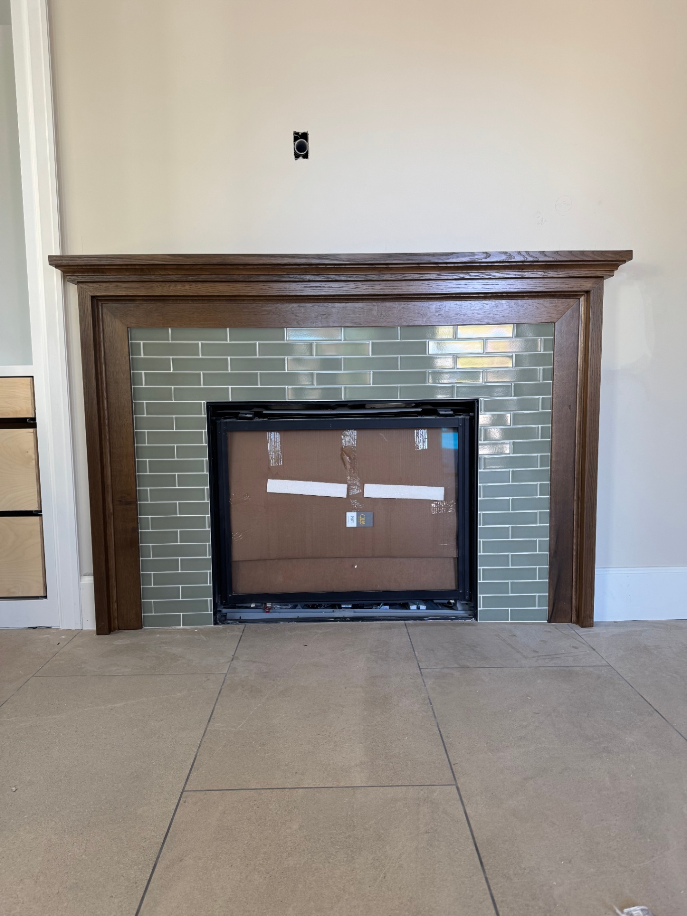 Oak Fireplace Mantel